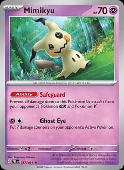Mimikyu card in English