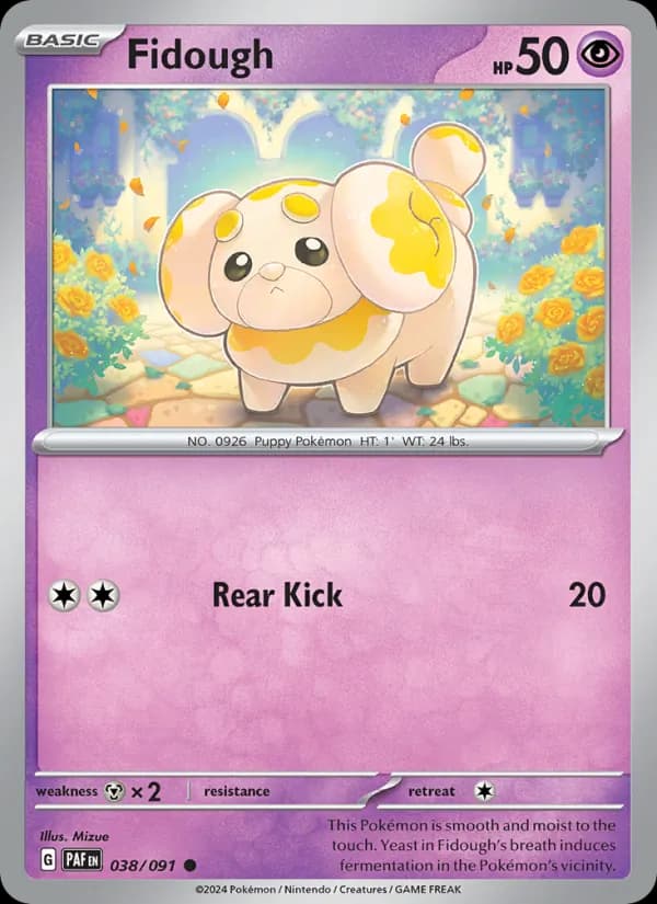 Fidough card in English