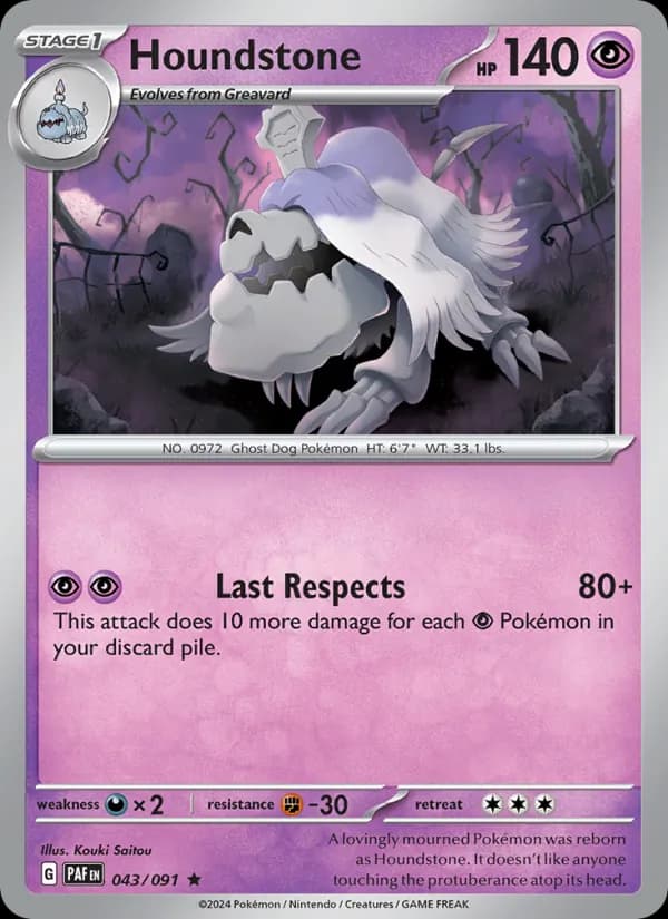 Houndstone card in English