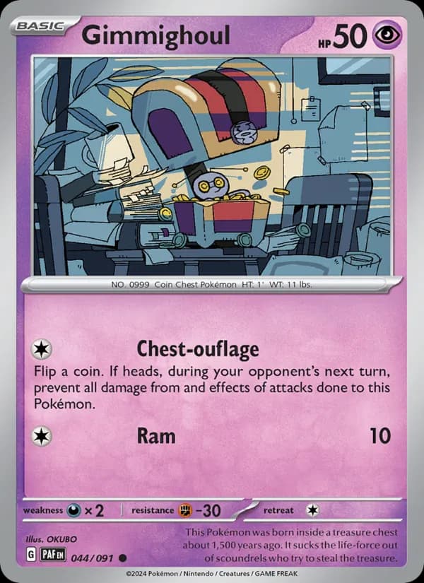 Gimmighoul card in English
