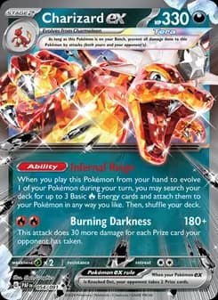 Charizard ex card in English