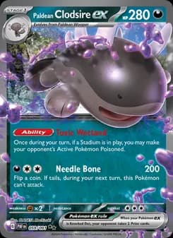 Paldean Clodsire ex card in English