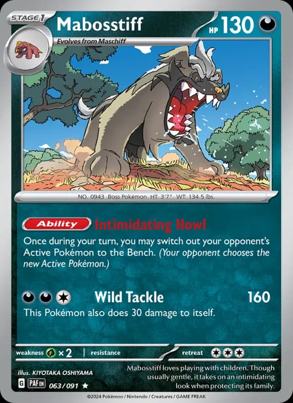 Mabosstiff card in English