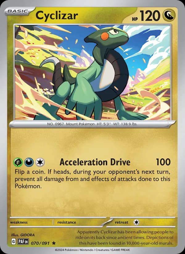 Cyclizar card in English