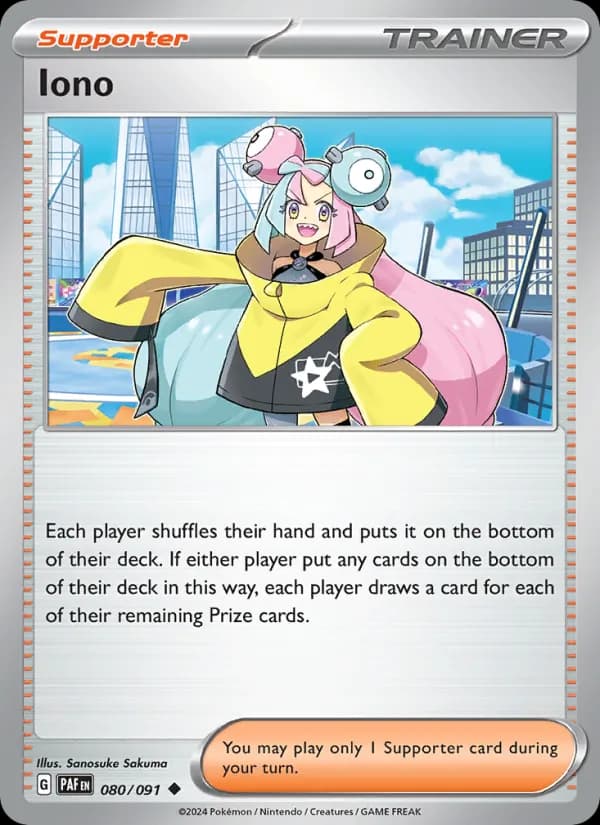 Iono card in English