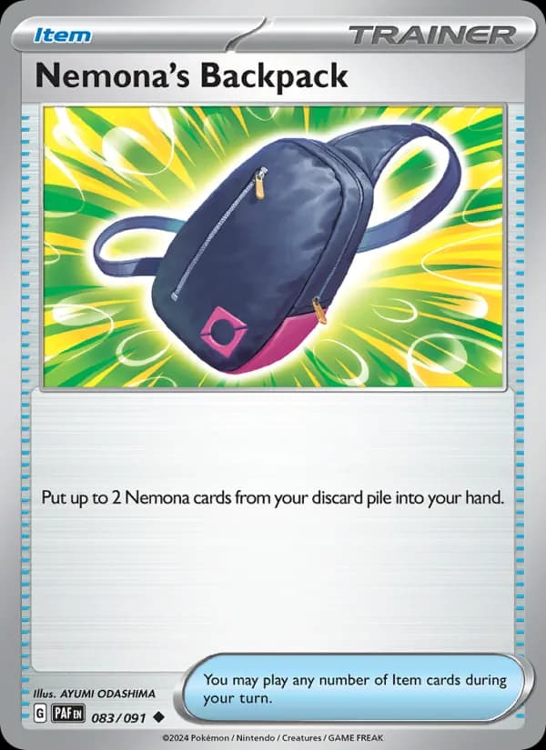 Nemona's Backpack card in English