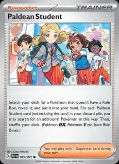 Paldean Student card in English
