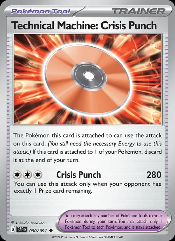Technical Machine: Crisis Punch card in English