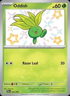 Oddish card in English