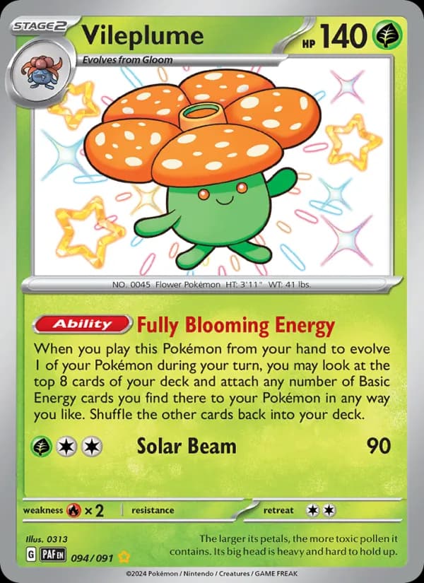 Vileplume card in English