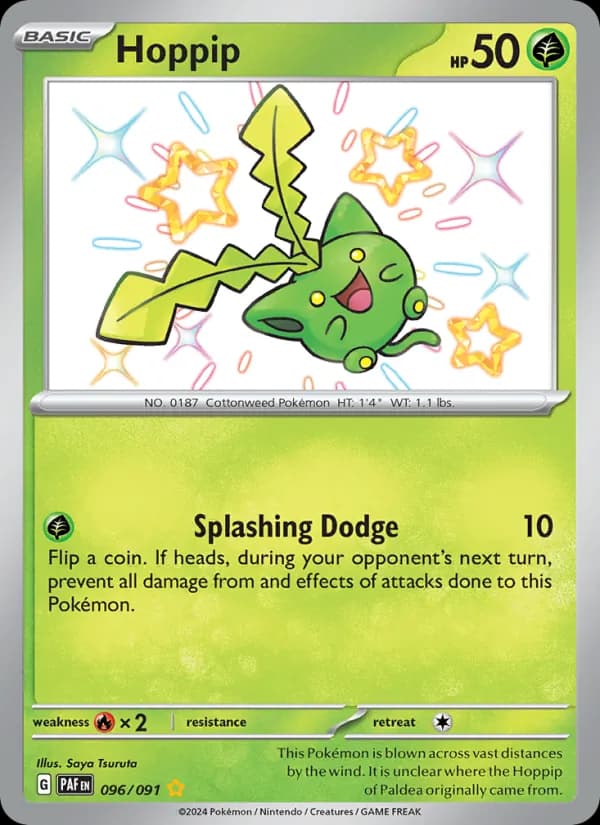 Hoppip card in English
