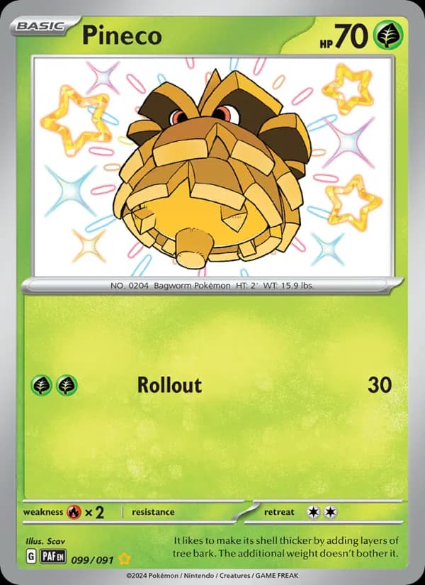 Pineco card in English