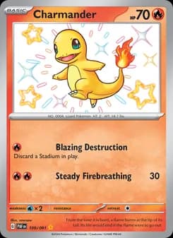 Charmander card in English