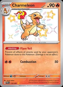 Charmeleon card in English