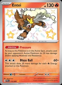 Entei card in English