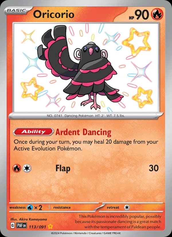 Oricorio card in English