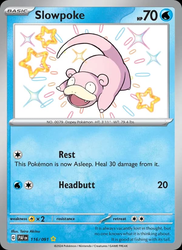 Slowpoke card in English