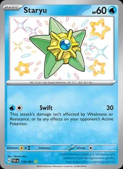 Staryu card in English