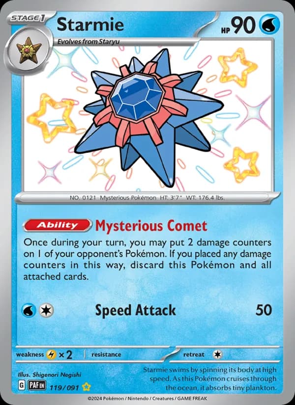 Starmie card in English