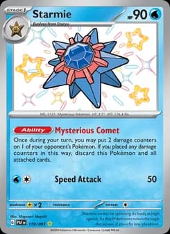 Starmie card in English