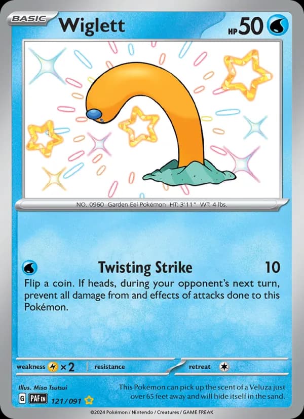 Wiglett card in English