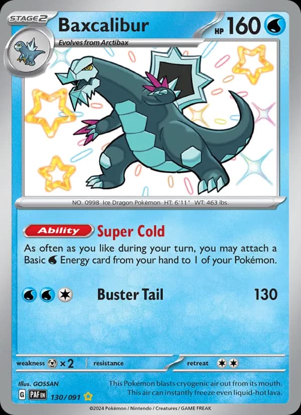 Baxcalibur card in English