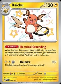 Raichu card in English