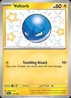 Voltorb card in English