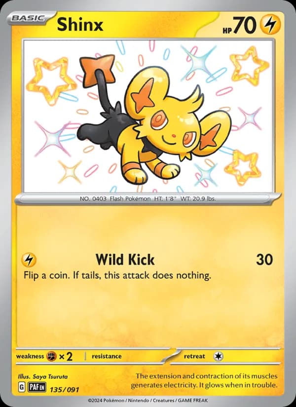Shinx card in English