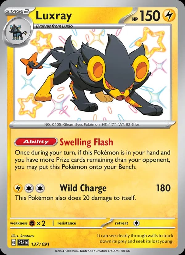 Luxray card in English