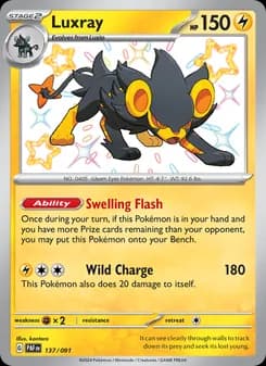 Luxray card in English