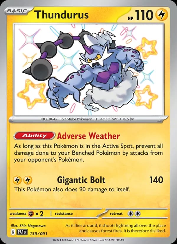 Thundurus card in English
