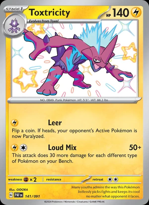 Toxtricity card in English