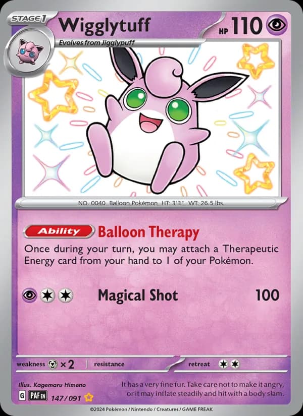 Wigglytuff card in English