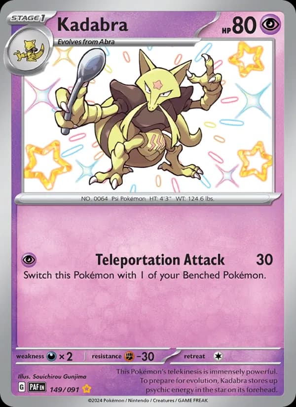 Kadabra card in English