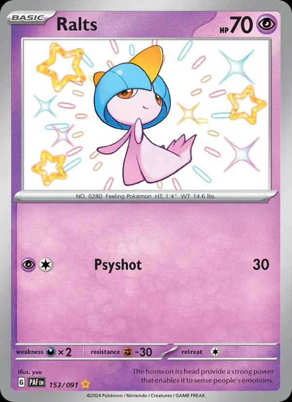 Ralts card in English