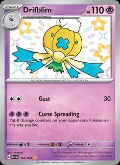 Drifblim card in English