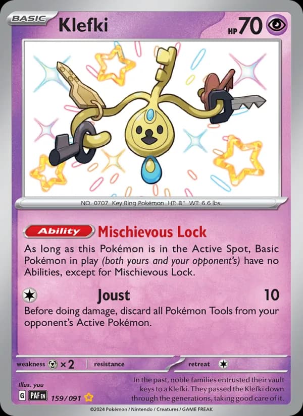 Klefki card in English