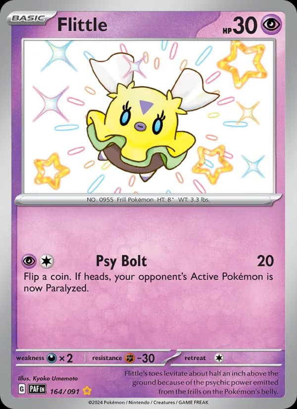 Flittle card in English