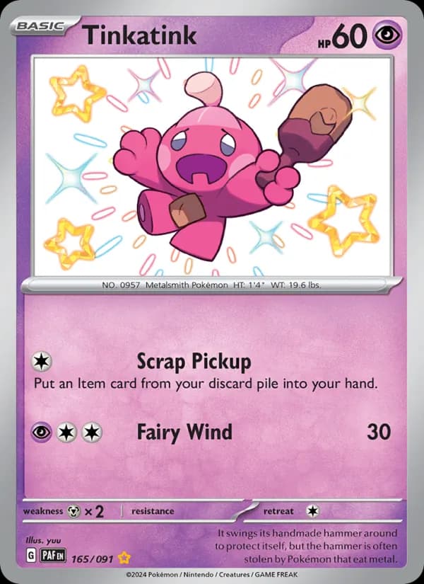 Tinkatink card in English