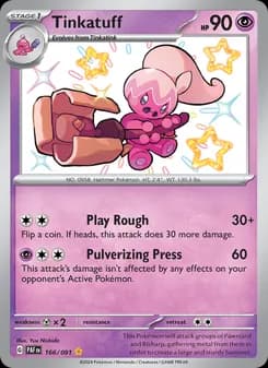Tinkatuff card in English