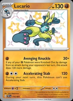 Lucario card in English