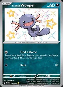 Paldean Wooper card in English