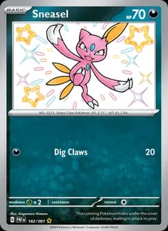 Sneasel card in English