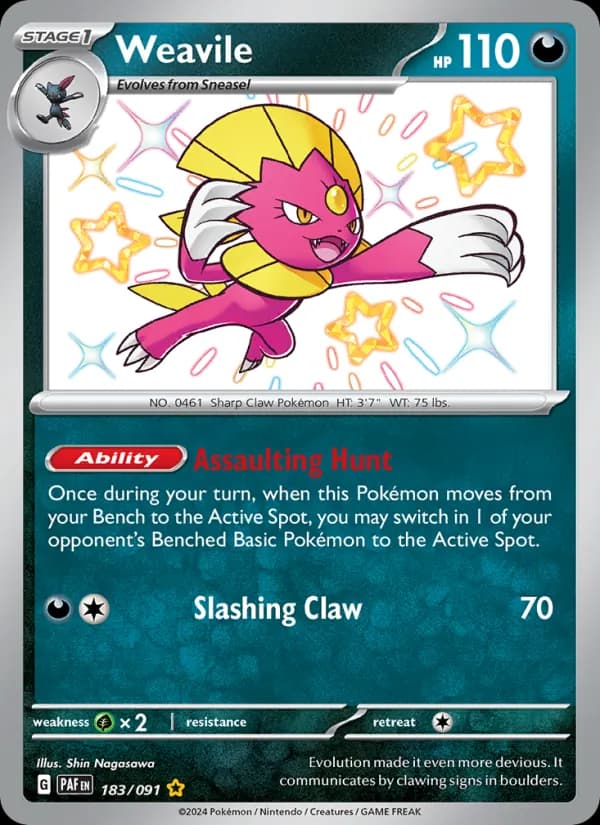 Weavile card in English