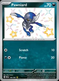 Pawniard card in English