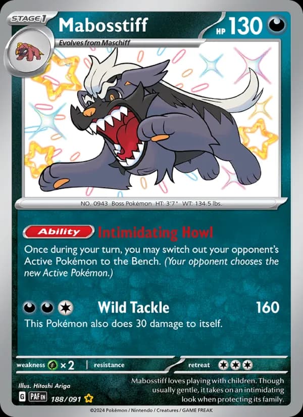 Mabosstiff card in English