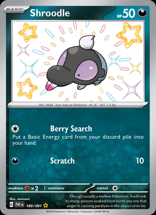 Shroodle card in English