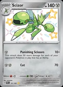 Scizor card in English