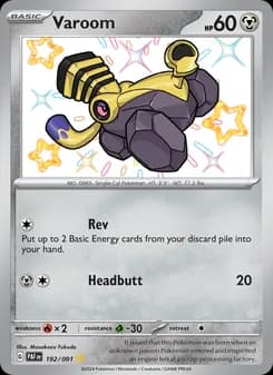 Varoom card in English